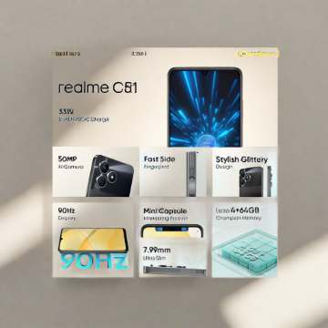 realme C51 (Carbon Black, 64 GB)  (4 GB RAM)