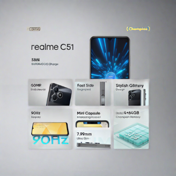 realme C51 (Mint Green, 128 GB)  (4 GB RAM)