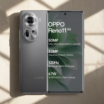 OPPO Reno11 5G (Rock Grey, 256 GB)  (8 GB RAM)