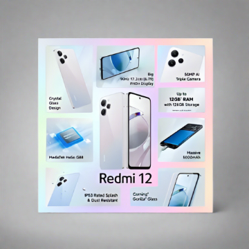 REDMI 12 (Moonstone Silver, 128 GB) (6 GB RAM)